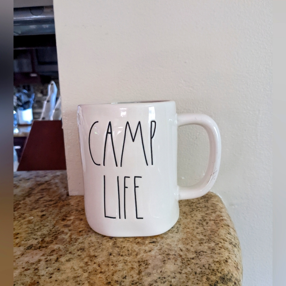Rae Dunn "camp life" ceramic mug